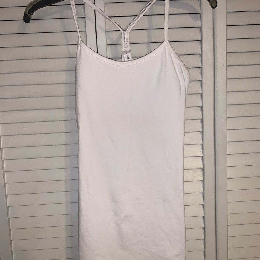White Power Y Lululemon Tank Sz 6